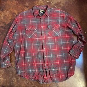 Mens Big Rock Canyon Heavy Flannel Work Shirt